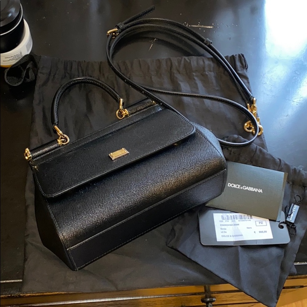 Dolce & Gabbana Sicily Mini Black Bag